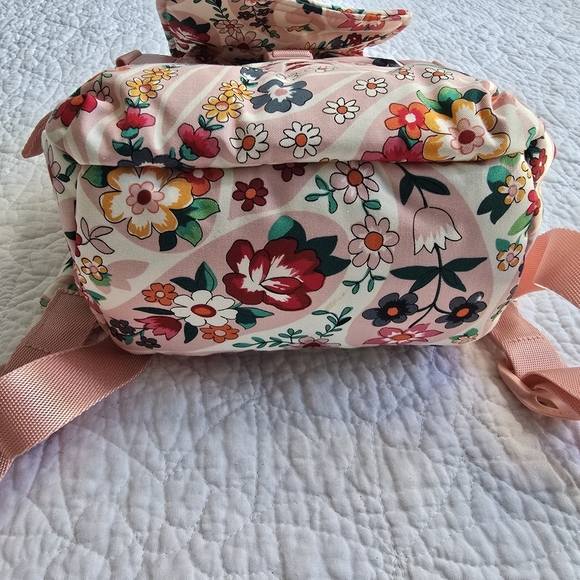Vera Bradley Prairie Paisley Small Mini Pink Floral Backpack - Picture 6 of 14